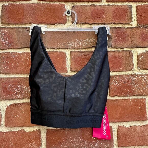 Commando $78 run wild active bralette Black Panther Sport Bra small NWT - Picture 1 of 5